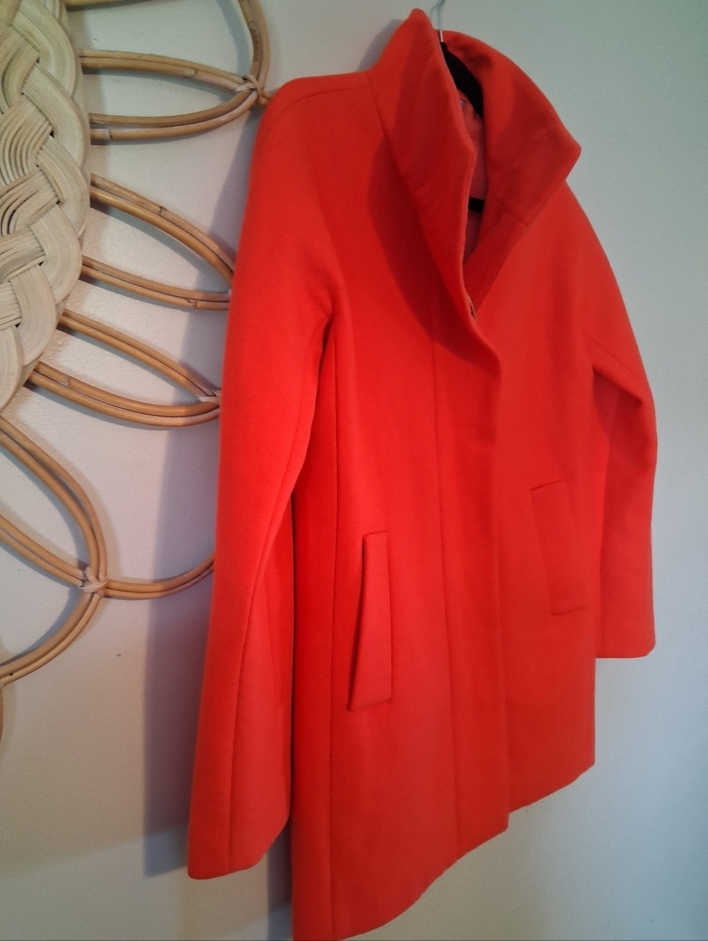 J..Crew Cocoon coat in Italian stadium-cloth wool blend Size 4 NWOT - Picture 3 of 11